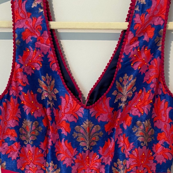 Anthropologie Payal Jain Womens Francesca Cocktail Dress Sleeveless Size 2P - Picture 3 of 12